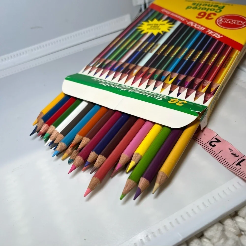 Vintage Prang Dixon Artists Quality 36 Pre Sharpened Colored Pencils Art Holiday